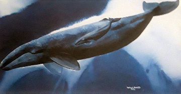 Gray Whale Waters 1992 Limited Edition Print - Robert Wyland