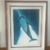 Smiling Dolphin 1996 45x33  Huge Watercolor by Robert Wyland - 3