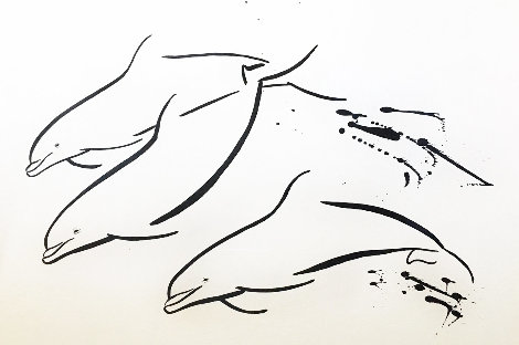 Untitled (Dolphins) AP 1990 Limited Edition Print - Robert Wyland