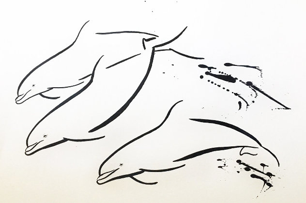 Untitled (Dolphins) AP 1990 Limited Edition Print by Robert Wyland