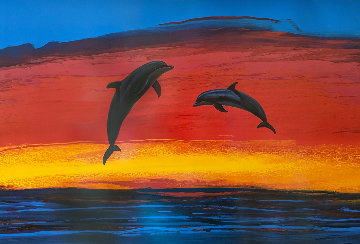 Sunset Paradise 2005 Limited Edition Print - Robert Wyland Sunset Paradise 2005 Limited Edition Print - Robert Wyland