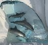 Dolphin Tribe Acrylic  Sculpture  AP 1998 14 in Sculpture by Robert Wyland - 1