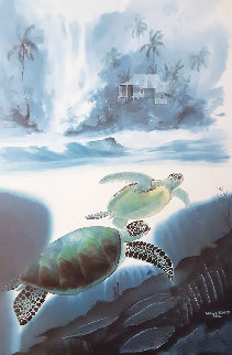 Turtle Waters 1992 Limited Edition Print - Robert Wyland Turtle Waters 1992 Limited Edition Print - Robert Wyland