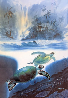 Turtle Waters 1993 Limited Edition Print - Robert Wyland