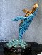 Humpback Breaching Bronze Sculpture 1991 9 in Sculpture by Robert Wyland - 1