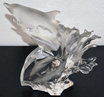Dolphin Vision Acrylic Sculpture AP 2002 11 in Sculpture - Robert Wyland