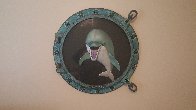 Dolphin Smile Porthole Wall Sculpture 1999 24 in Sculpture by Robert Wyland - 2
