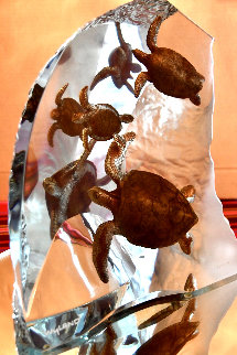 Turtle Tribe Acrylic Sculpture 2002 14 in Sculpture - Robert Wyland Turtle Tribe Acrylic Sculpture 2002 14 in Sculpture - Robert Wyland