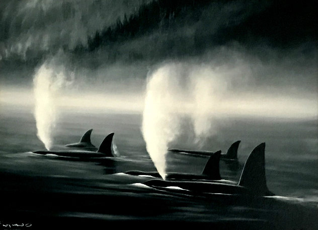 Orca Mist 2001 Limited Edition Print by Robert Wyland