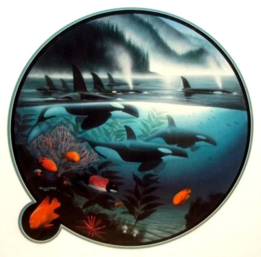 Orca Journey 1990 Lithograph 24x24 by Robert Wyland