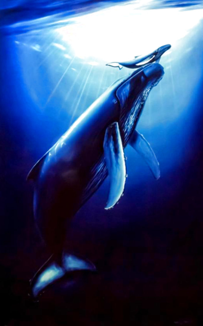 First Breath 1994 Huge Limited Edition Print by Robert Wyland First Breath 1994 Huge Limited Edition Print by Robert Wyland