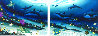 Radiant Reef  Diptych 2001 70x52 Huge Limited Edition Print by Robert Wyland - 0