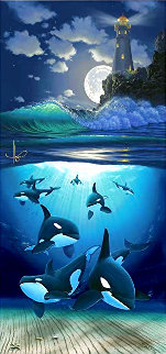 Guiding Light 1999 Limited Edition Print - Robert Wyland Guiding Light 1999 Limited Edition Print - Robert Wyland