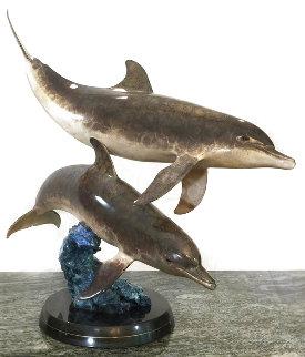 Ocean Travelers Bronze Sculpture 31 in Sculpture - Robert Wyland Ocean Travelers Bronze Sculpture 31 in Sculpture - Robert Wyland