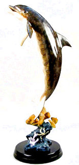 Dolphin Dream Bronze Sculpture 1999 32 in Sculpture - Robert Wyland Dolphin Dream Bronze Sculpture 1999 32 in Sculpture - Robert Wyland