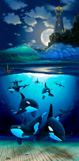 Guiding Light PP 2000 Limited Edition Print - Robert Wyland Guiding Light PP 2000 Limited Edition Print - Robert Wyland