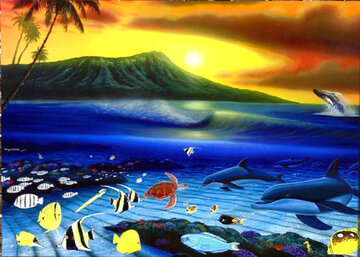 Dawn of Life 2010 Limited Edition Print - Robert Wyland Dawn of Life 2010 Limited Edition Print - Robert Wyland