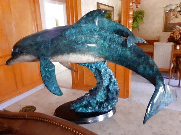 Ocean Born Bronze Sculpture 1992 56 in Sculpture - Robert Wyland Ocean Born Bronze Sculpture 1992 56 in Sculpture - Robert Wyland