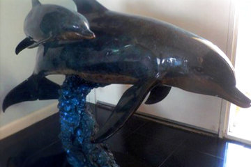 Ocean Born Bronze Sculpture 1992 56 in Sculpture - Robert Wyland Ocean Born Bronze Sculpture 1992 56 in Sculpture - Robert Wyland