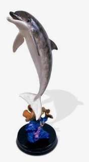 Dolphin Dream Bronze Sculpture 1999 32 in Sculpture - Robert Wyland Dolphin Dream Bronze Sculpture 1999 32 in Sculpture - Robert Wyland