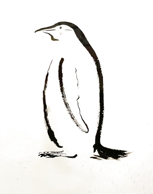 Penguin 2005 44x37 Works on Paper (not prints) by Robert Wyland