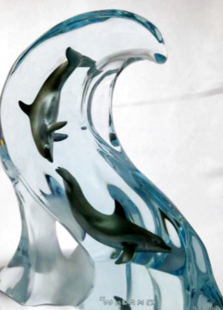 Making Big Waves Acrylic Sculpture AP 2000 23 in Sculpture by Robert Wyland