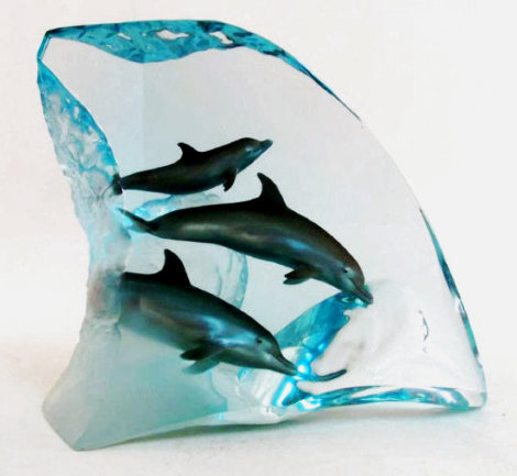 Dolphin Tribe 1999 AP 13 in Sculpture - Robert Wyland