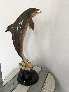 Dolphin Dream Bronze Sculpture 1999 32 in Sculpture - Robert Wyland