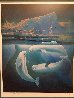 Belugas the White Whales 2010 Collaboration w Coleman Limited Edition Print by Robert Wyland - 2