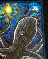 Tentacles in the Starry Sea 2015 10 X 20 Original Painting by Robert Wyland - 2