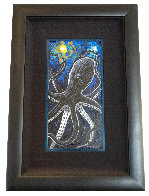 Tentacles in the Starry Sea 2015 10 X 20 Original Painting by Robert Wyland - 1