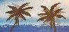 Palm Trees Watercolor 16x29 Watercolor by Robert Wyland - 2