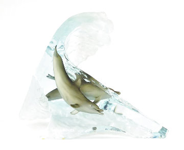 Surf Riders Acrylic Sculpture 2006 13 in Sculpture - Robert Wyland Surf Riders Acrylic Sculpture 2006 13 in Sculpture - Robert Wyland