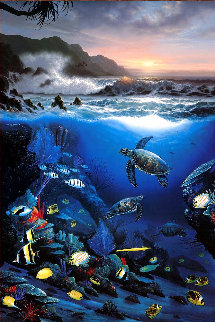 Above and Below CC 1991 - Huge Limited Edition Print - Robert Wyland