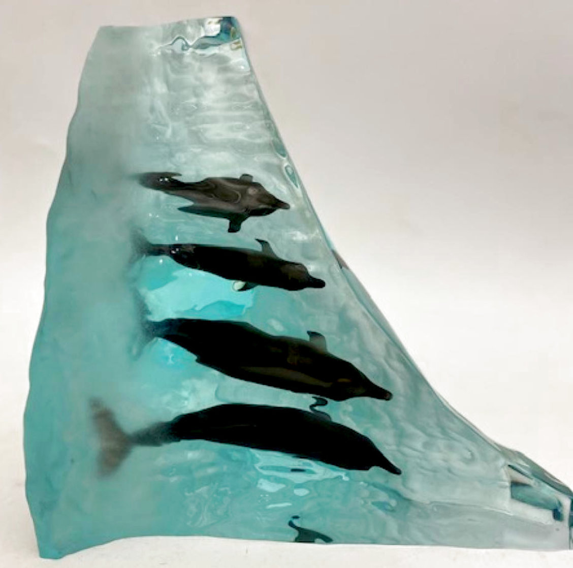 Perfect Wave 2003 Acrylic Sculpture 14 in by Robert Wyland