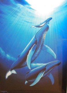 Whales 1998 - Huge Limited Edition Print - Robert Wyland
