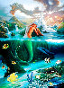 Mermaid Dreams - Collaboration with Jim Warren 1994 - Huge Limited Edition Print by Robert Wyland - 0