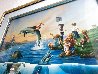 Dolphin Rides 1992 - Collaboration w/ Jim Warren - Huge Limited Edition Print by Robert Wyland - 3