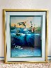 Dolphin Rides 1992 - Collaboration w/ Jim Warren - Huge Limited Edition Print by Robert Wyland - 1