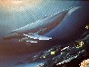 Humpies 1992 32x44 - Koa Frame Original Painting by Robert Wyland - 2