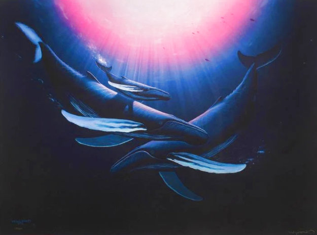 Ocean Realm 1997 Limited Edition Mixed Media by Robert Wyland