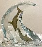 Dolphin Light Acrylic Sculpture 2002 9 in Sculpture by Robert Wyland - 1