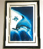 Untitled Dolphin Watercolor 1998 37x28 Watercolor by Robert Wyland - 1