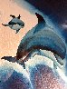 Untitled Dolphin Watercolor 1998 37x28 Watercolor by Robert Wyland - 3