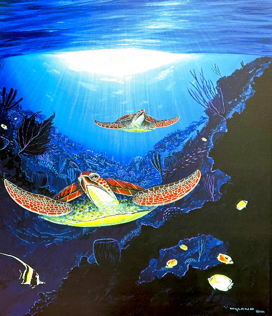 Sea of Turtles 2011 - Huge Limited Edition Print by Robert Wyland