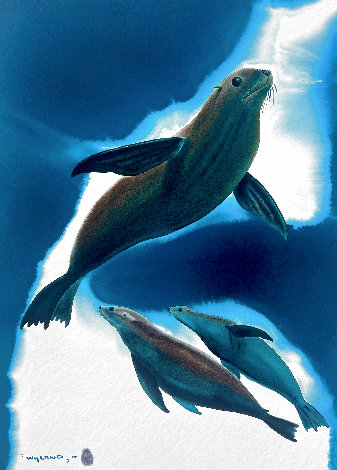 Underwater Color Suite: Sea Line Dance AP 2000 Limited Edition Print - Robert Wyland