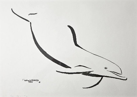 Dolphin Down 1990 Limited Edition Print - Robert Wyland