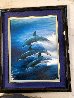 Dolphin Trio AP 2001 Embellished Limited Edition Print by Robert Wyland - 2