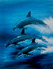 Dolphin Trio AP 2001 Embellished Limited Edition Print by Robert Wyland - 0