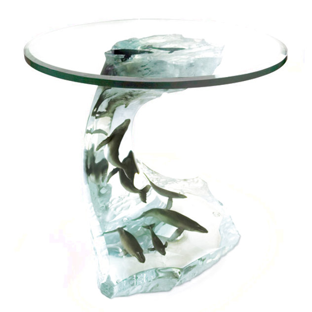 Humpback Wave Mixed Media Table 23 in Sculpture by Robert Wyland